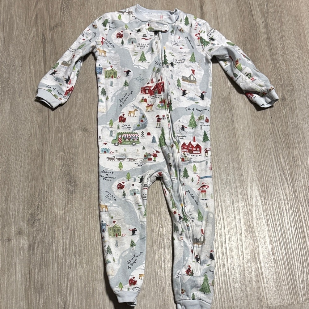 Pottery Barn Kids Winter Wonderland Footie
